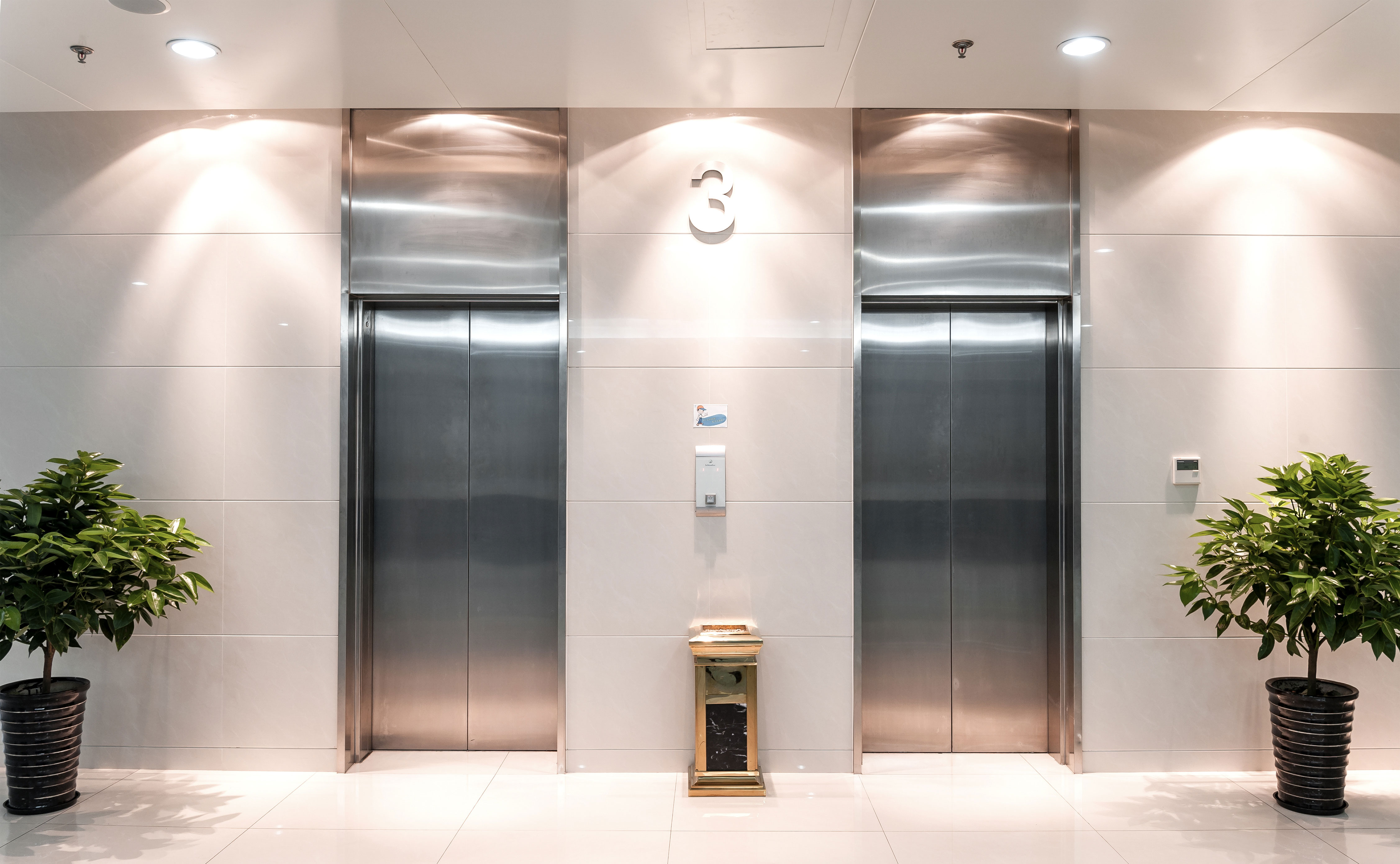 Elevator door types